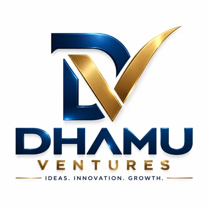 Original Dhamu Ventures crest and brand identity