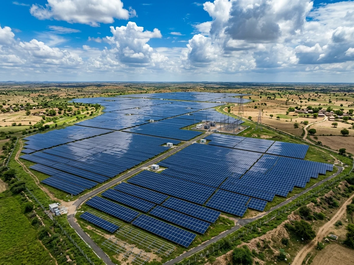 Photovoltaic solar park in India